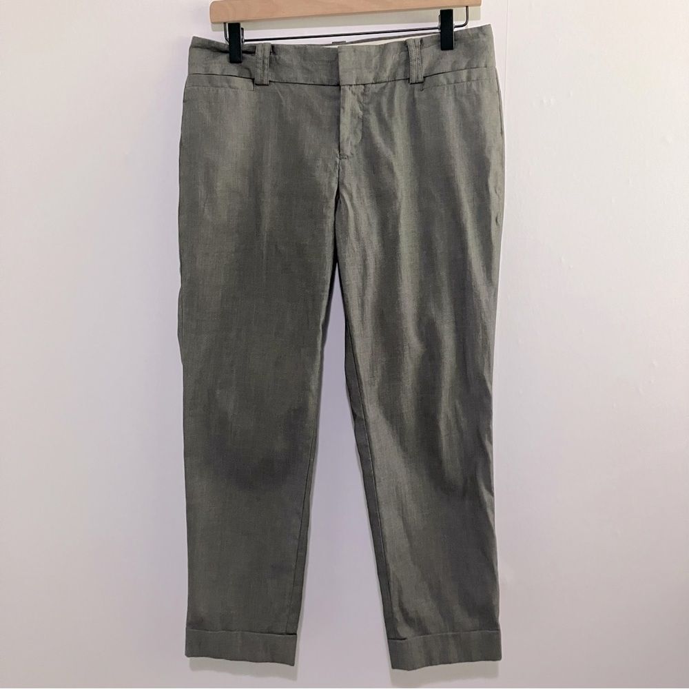 Banana Republic Martin Fit Pants Women Size 6 Grey Straight Leg